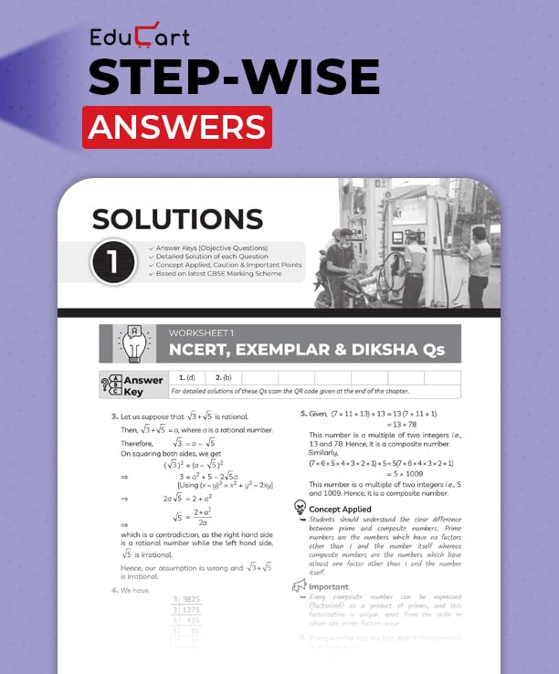 Educart One-shot Mathematics Basic CBSE Class 10 Question Bank 2025-26 on new Syllabus 2026 (Strictly for Boards Exam) - Image 2