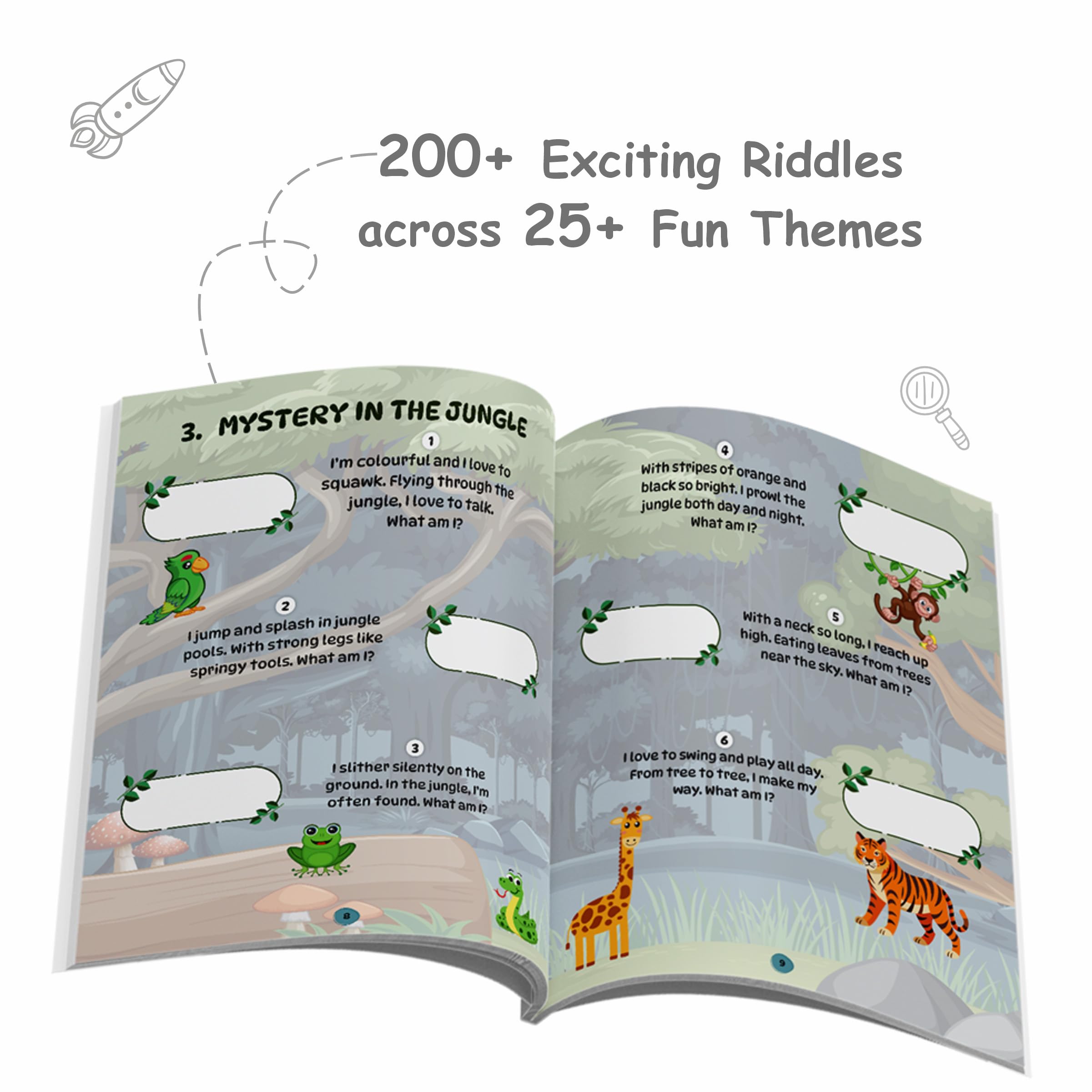 Physics Wallah PW Riddles Book For Kids | 200+ Theme Based Riddles Book For 4+ Years Old | English Interactive Brain Teasing Riddle Activity Book For Growing Kids - Image 7