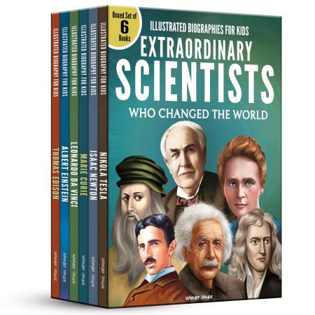 Illustrated Biography for Kids: Extraordinary Scientist who Changed the World [Box Set of 6 Books]