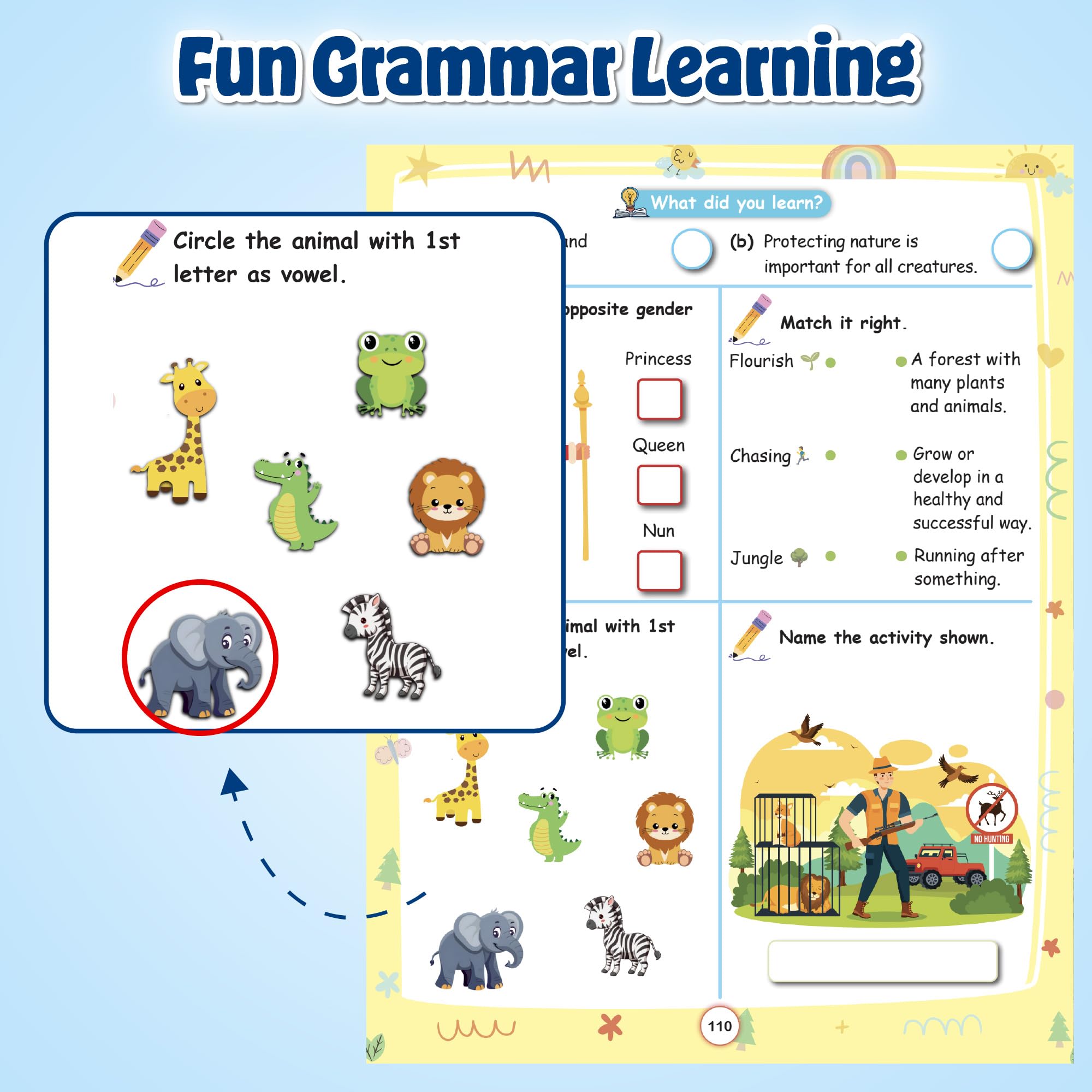 100+ Panchatantra Stories for Kids Ages 3–8 | Moral Tales in English with 500+ Story-Linked Activities | Includes 'The Lazy Donkey', 'Monkey and the Cats' & More | Illustrated Story Book - Image 5
