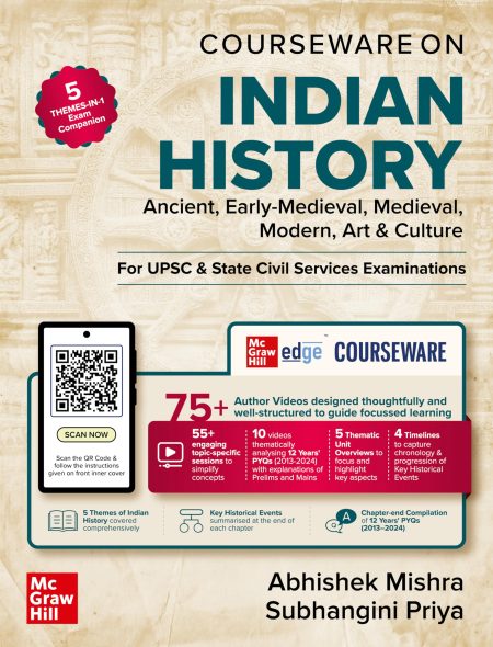 Indian History Courseware (English) for UPSC CSE 2025-26 by Abhishek Mishra and Subhangini Priya | Civil Services Exam – Prelims & Mains | State PSCs/PCS Exams | Chapter-wise 12 Years’ Online Prelims & Mains PYQs (2013–2024) | 75+ Online Author Videos | 5