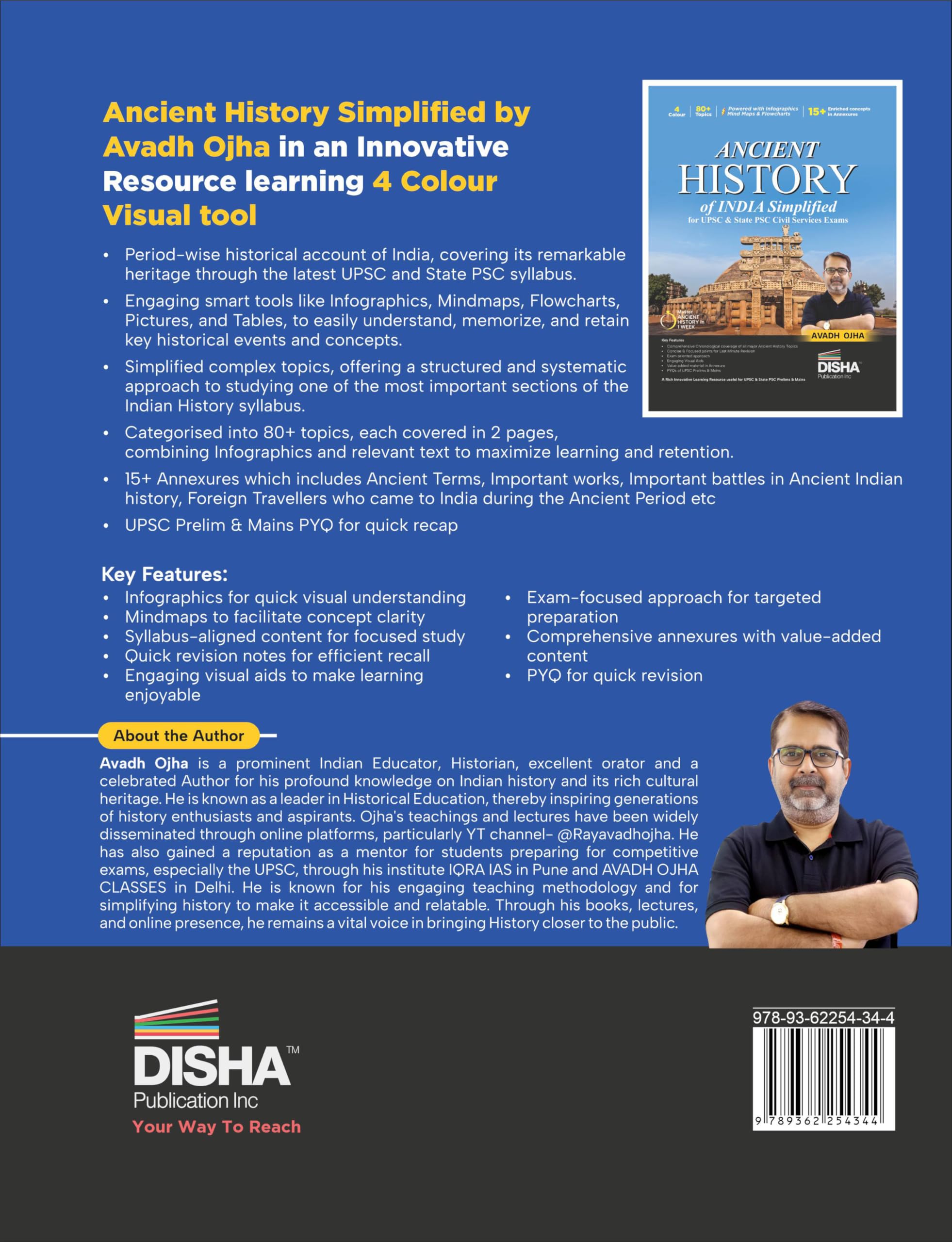 Disha Ancient History of India Simplified by Avadh Ojha for UPSC & State PSC Civil Services Exams | 4 color Book Powered with Infographics, Mindmaps, Pictures & Tables - Image 9