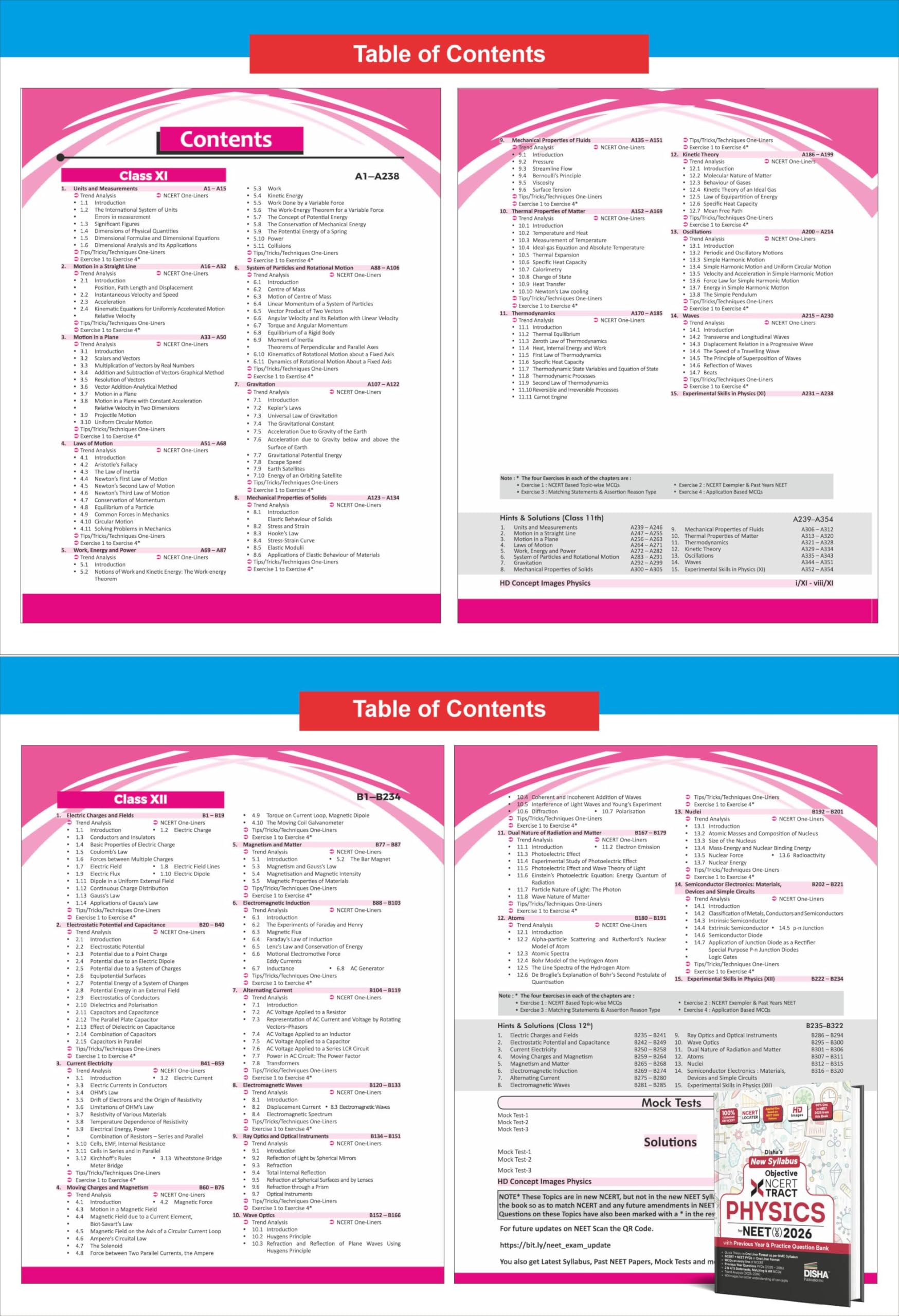 Disha New Syllabus Objective NCERT Xtract Physics, Chemistry & Biology for NEET 2026 with Question Bank | Theory, NCERT MCQs, Tips on your Fingertips, Neet PYQs, 3 Mock Tests | 10th edition - Image 8
