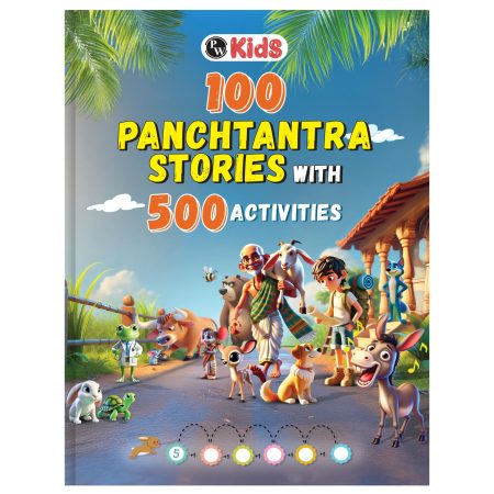 100+ Panchatantra Stories for Kids Ages 3–8 | Moral Tales in English with 500+ Story-Linked Activities | Includes 'The Lazy Donkey', 'Monkey and the Cats' & More | Illustrated Story Book
