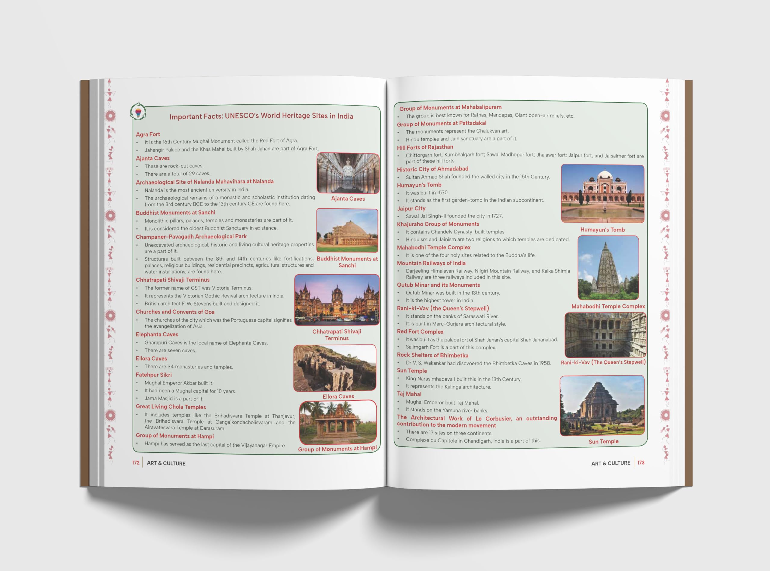 Disha Indian Art & Culture Simplified by Avadh Ojha for UPSC & State PSC Civil Services Exams 2nd Edition | 4 color Book Powered with Infographics, Mindmaps, Pictures & Tables - Image 5