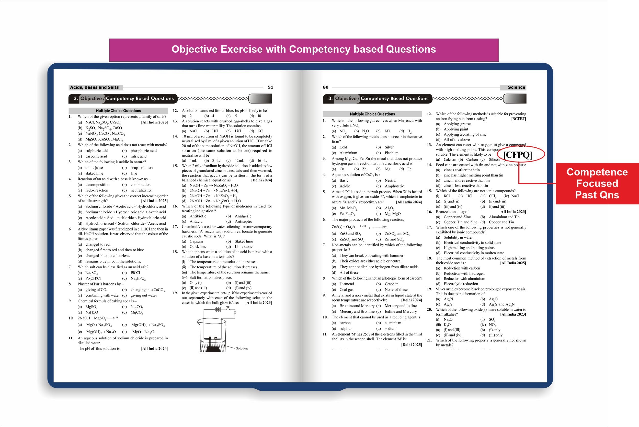 Disha Combo (set of 2 Books) WINR Series CBSE Class 10 Science & Mathematics Chapter-wise Objective & Subjective Question Bank| Competency (CFPQ) Questions | Books by Ashu & Ushank Ghai for 2026 Exam - Image 3