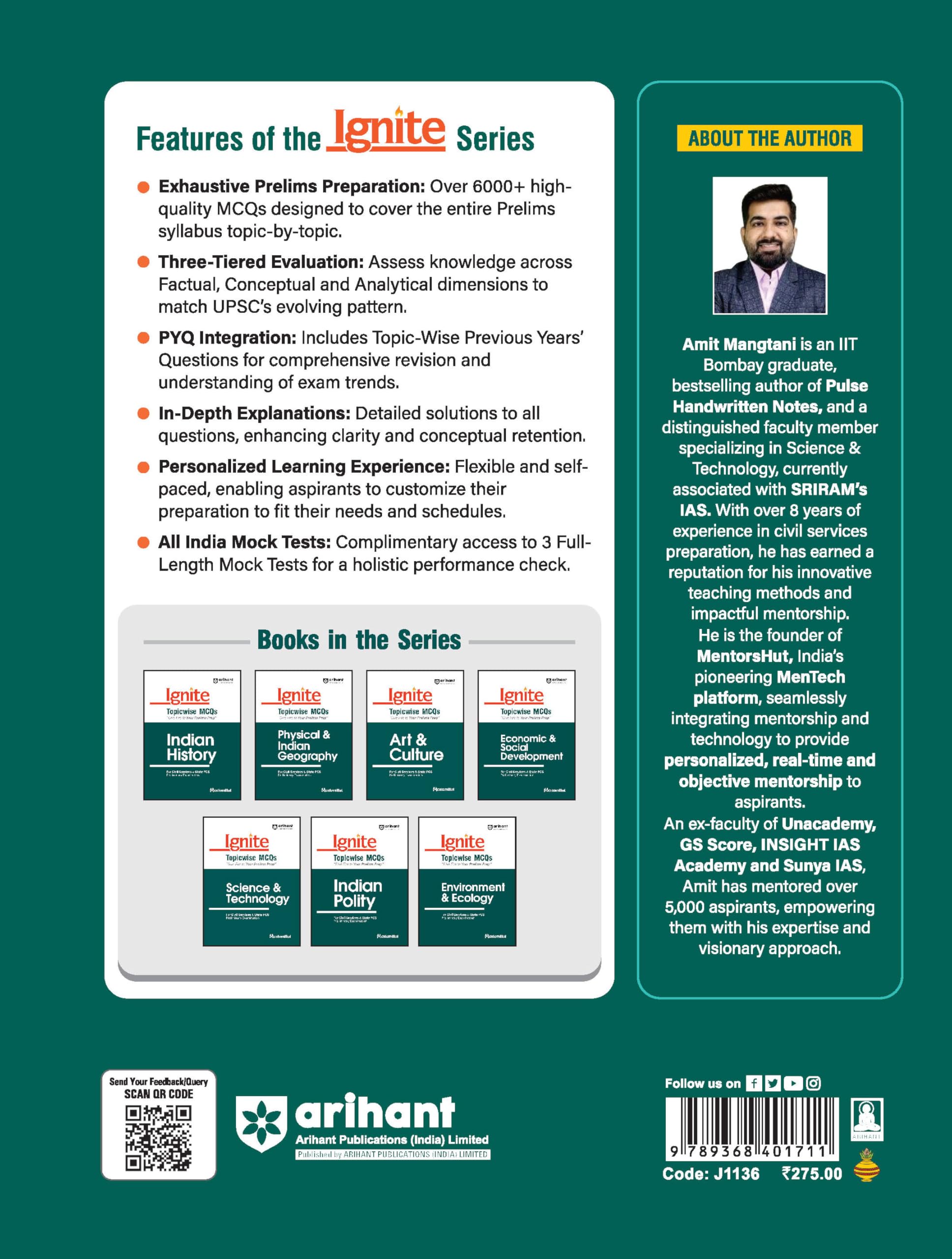 Arihant Ignite Series for UPSC Prelims- Topicwise MCQs for Science & Technology | For Civil Services & State PCS Prelims| For Exam 2025 - Image 3